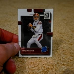 2022 Panini Donruss Optic Brock Purdy Rated Rookie RC #277 San Francisco 49ers